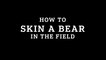How to skin a Bear in the Field