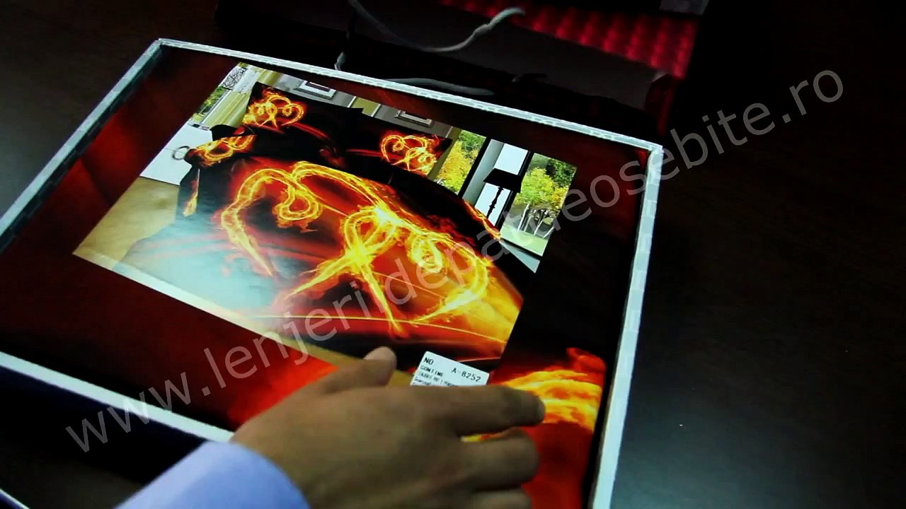 Lenjerii de pat 3d din bumbac lucios