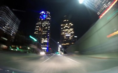 Timelapse Video of Driving Car at Night