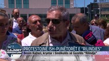 PROTESTOJNË ISH-PUNËTORËT E “RILINDJES”