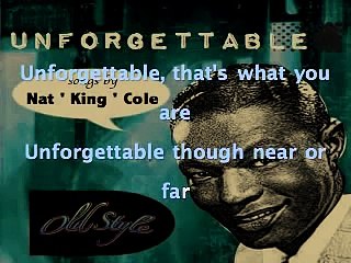 Nat King Cole - Unforgettable Old Style lyrics