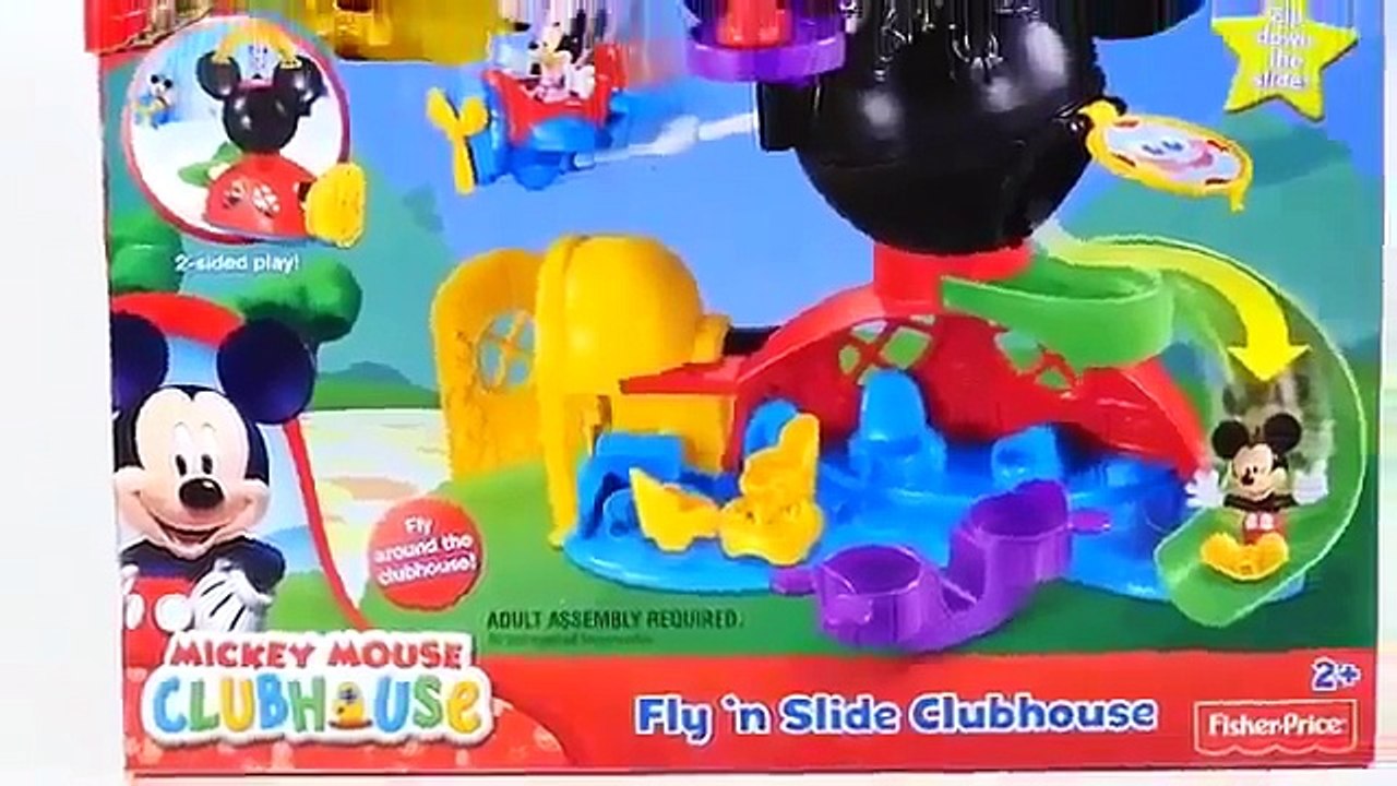 Mickey Mouse Fly n Slide Clubhouse Playset with Peppa Pig and Minnie Mouse by Disneycollector