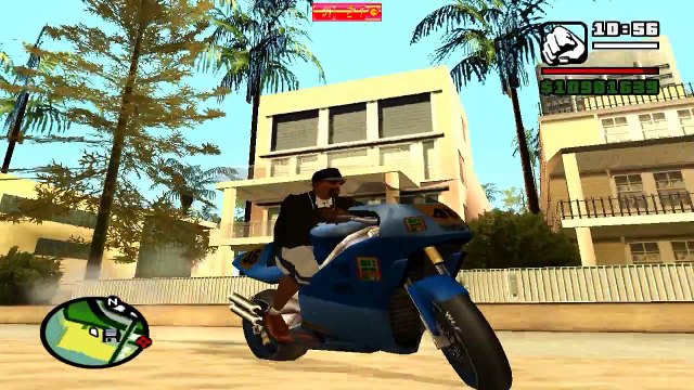 MITANDO NO GTA SAN ANDREAS DE MOTO (SEM MOD) - GTA SA