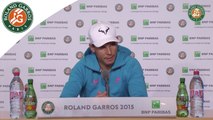 Conférence de presse Rafael Nadal Roland-Garros 2015 / Quarts de finale