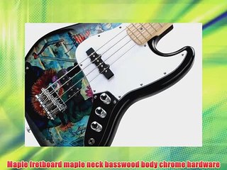 Rocktile Pro Graffiti JB-30BGF Electric Bass Guitar