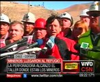 C5N- MINEROS: LLEGARON AL REFUGIO - HABLA EL MINISTRO DE MINERIA LAURENCE GOLBORNE