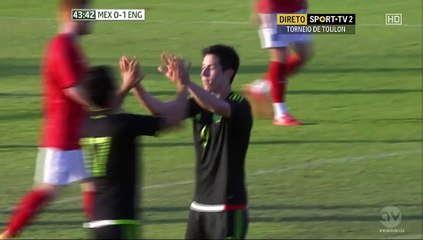 1-1 Marco Bueno Goal - Mexico vs England - Toulon Tournament 03.06.2015