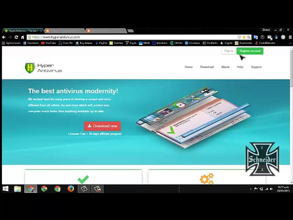 HYPERANTIVIRUS - Gana 0.4$ al dia sin hacer nada [solo promocionar un link]