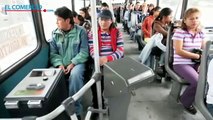 Poca solidaridad en los buses de Quito; tecnología 4G llega al Ecuador