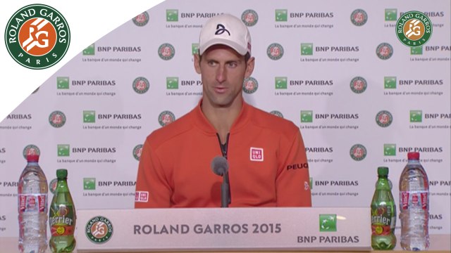 Press conference Novak Djokovic 2015 French Open / Quarterfinals