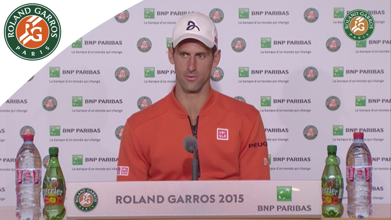Press conference Novak Djokovic 2015 French Open / Quarterfinals