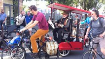 Arrivée des participants de la Vélo-parade