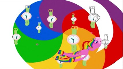 BabyFirstTV: Rainbow Horse: Coloring & Music | Clocks and Watches: Baby Sensory Videos