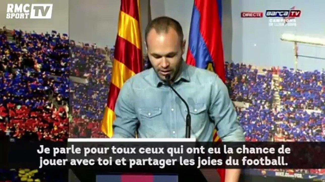 L’hommage d’Iniesta qui fait pleurer Xavi