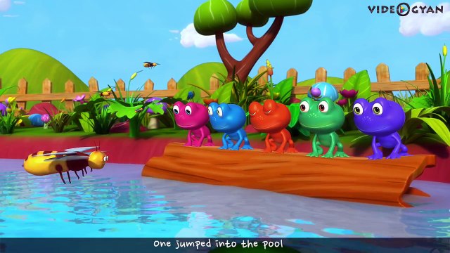 Five Little Speckled Frogs Nursery Rhymes 3D Rhymes For Children