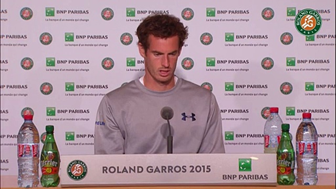 Press conference Andy Murray 2015 French Open / Quarterfinals