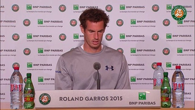 Press conference Andy Murray 2015 French Open / Quarterfinals