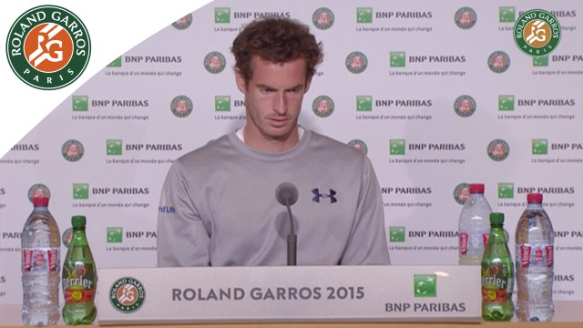 Conférence de presse Andy Murray Roland-Garros 2015 / Quarts de finale