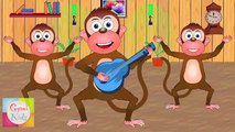 Five Little Monkeys Jumping on the Bed Nursery Rhyme - Animation Rhymes For Children  Animation