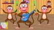 Five Little Monkeys Jumping on the Bed Nursery Rhyme - Animation Rhymes For Children  Animation