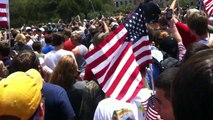 LSU flag burning BEST VIDEO (amongst the crowd)!