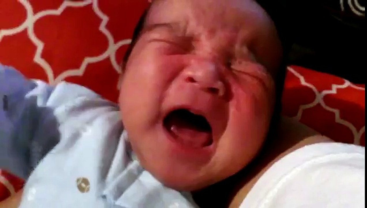 My baby Raven crying her head off