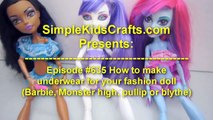 Make no sew clothing for your fashion doll (Barbie, MH, Blythe) - Doll Crafts