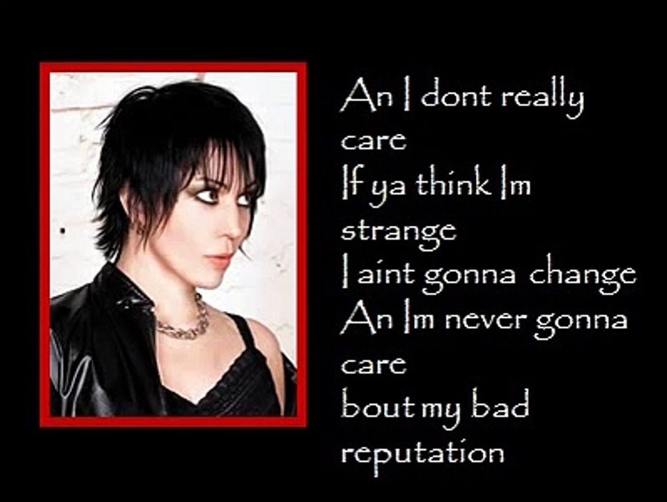 Joan Jett- Bad Reputation w/ lyrics - video Dailymotion