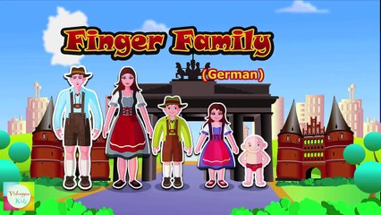 German Finger Family Nursery Rhyme   Deutsch Finger Familie Kinderlieder