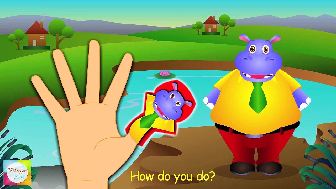 Hippo Finger Family - Nursery Rhymes For Children
