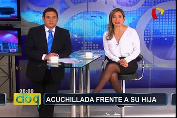 Barrios Altos: Sujeto acuchilló a su expareja delante de su hija