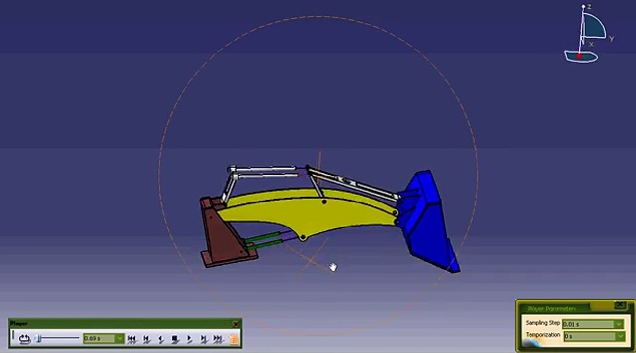 3º Kinematics pala mecanica CATIA V5