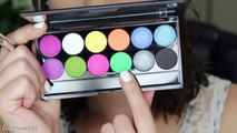 Mint and Lime Green Makeup Tutorial using Colour Pop and Sleek Acid Palette