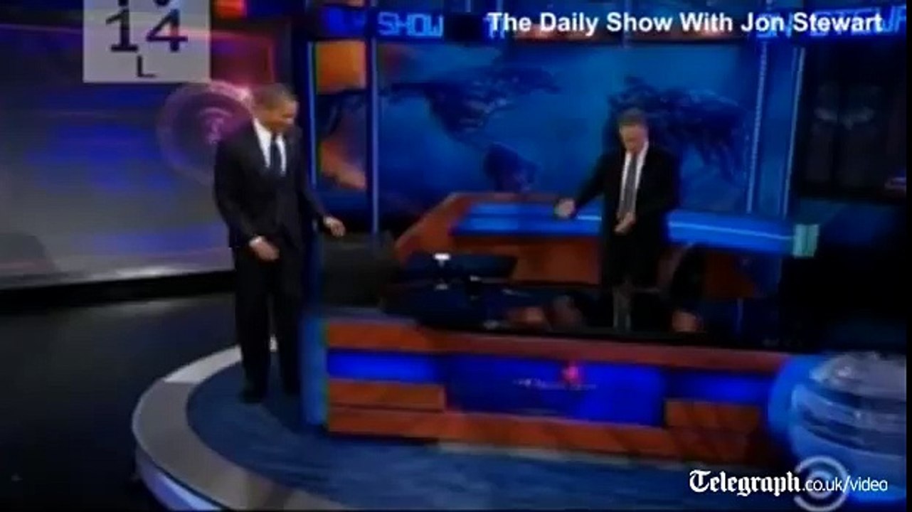 Barack Obama appears on The Daily Show with Jon Stewart