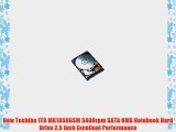 New Toshiba 1TB MK1059GSM 5400rpm SATA 8MB Notebook Hard Drive 2.5 Inch Excellent Performance