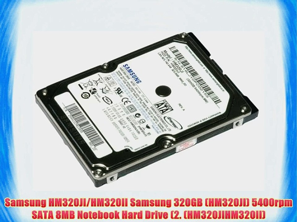 Samsung HM320JI/HM320II Samsung 320GB (HM320JI) 5400rpm SATA 8MB Notebook Hard Drive (2. (HM320JIHM320II)