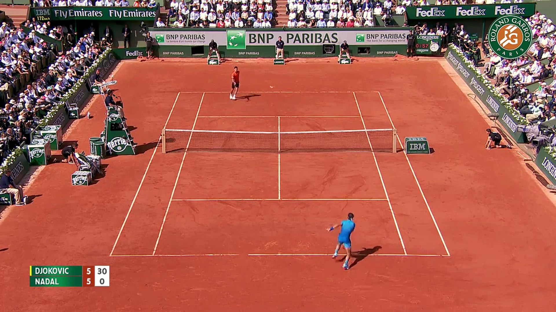 Novak Djokovic v. Rafael Nadal 2015 French Open Men's Highlights -  Quarterfinals - video Dailymotion