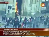 ESTUDIANTES Y TRABAJADORES COMUNISTAS QUEMAN IGLESIA EN SANTIAGO DE CHILE