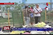 Informe 24: malos vecinos siguen ensuciando Lima creando focos infecciosos