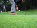 How to use a Stimpmeter to measure putting green speed on a golf course. Green Speed 10.9.