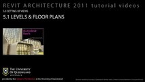 5.1 VIEWS // LEVELS & FLOOR PLANS. [Revit Architecture 2011]