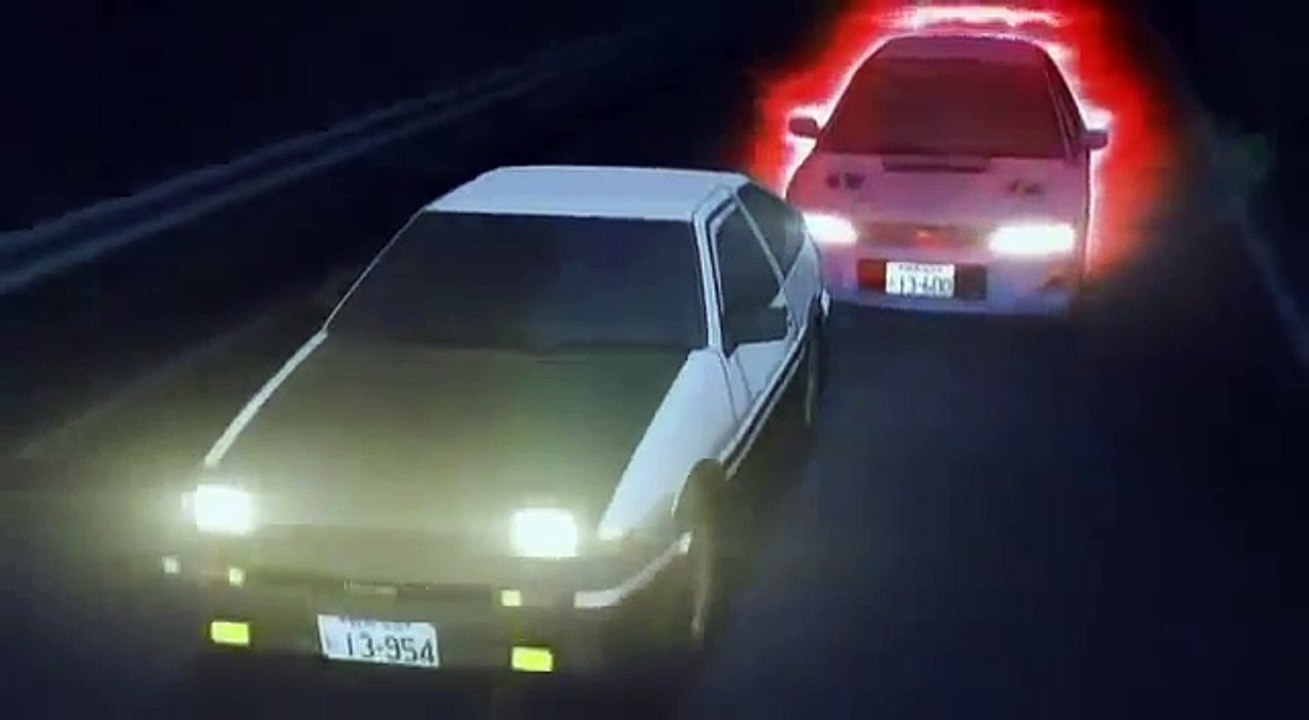 Initial D - Takumi vs Bunta (ENG)