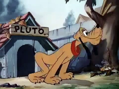 Pluto Bone Trouble Disney Cartoon Classic HQ