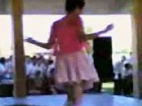 Boy dress in girl dancing