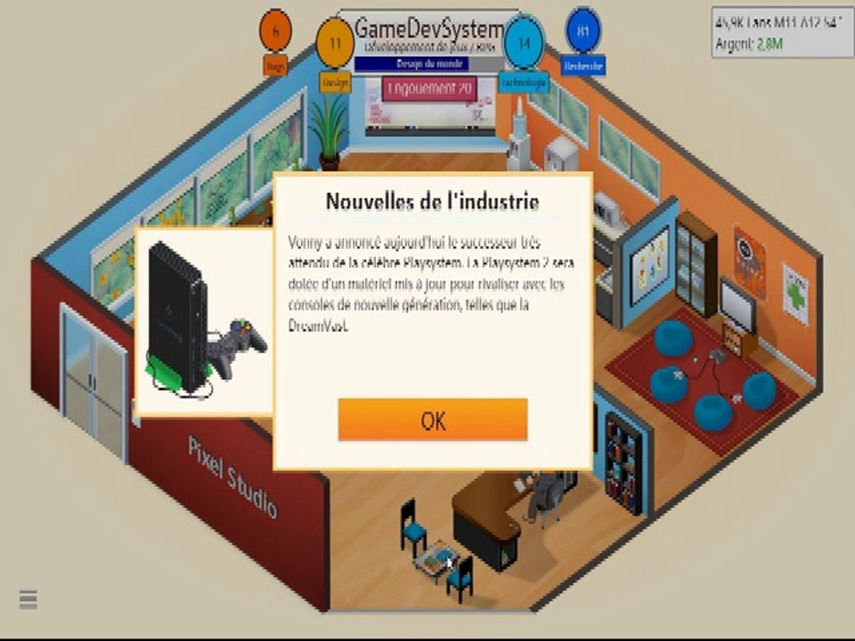 Game Dev Tycoon [9]: Merci la Playsystem !