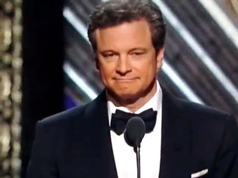 Colin Firth presenting Meryl Streep - Oscars 2012.