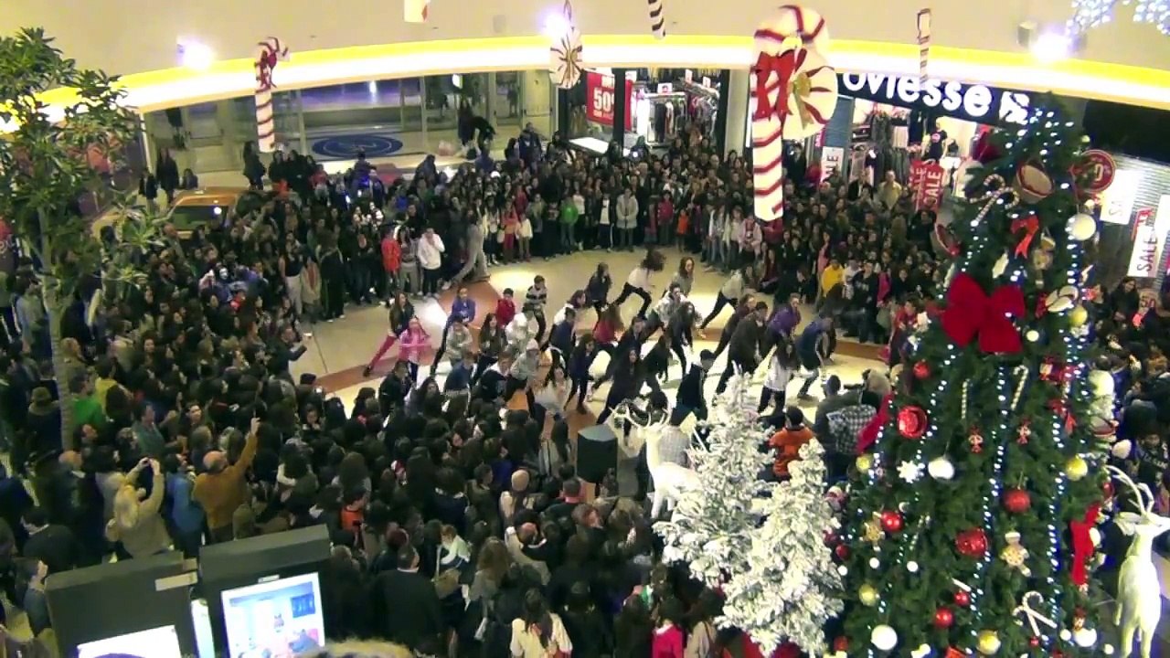 Cyprus flash mob face-off