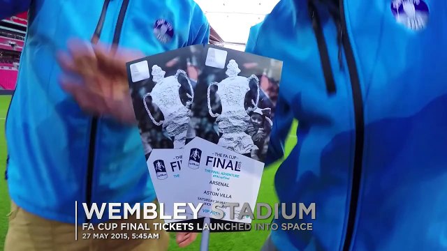 Two FA Cup Final Tickets Sent To Space And Brought Down To Earth For Lucky Fan To Find