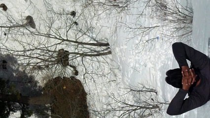 Raja Anwar( Rental) Sliding on Snow
