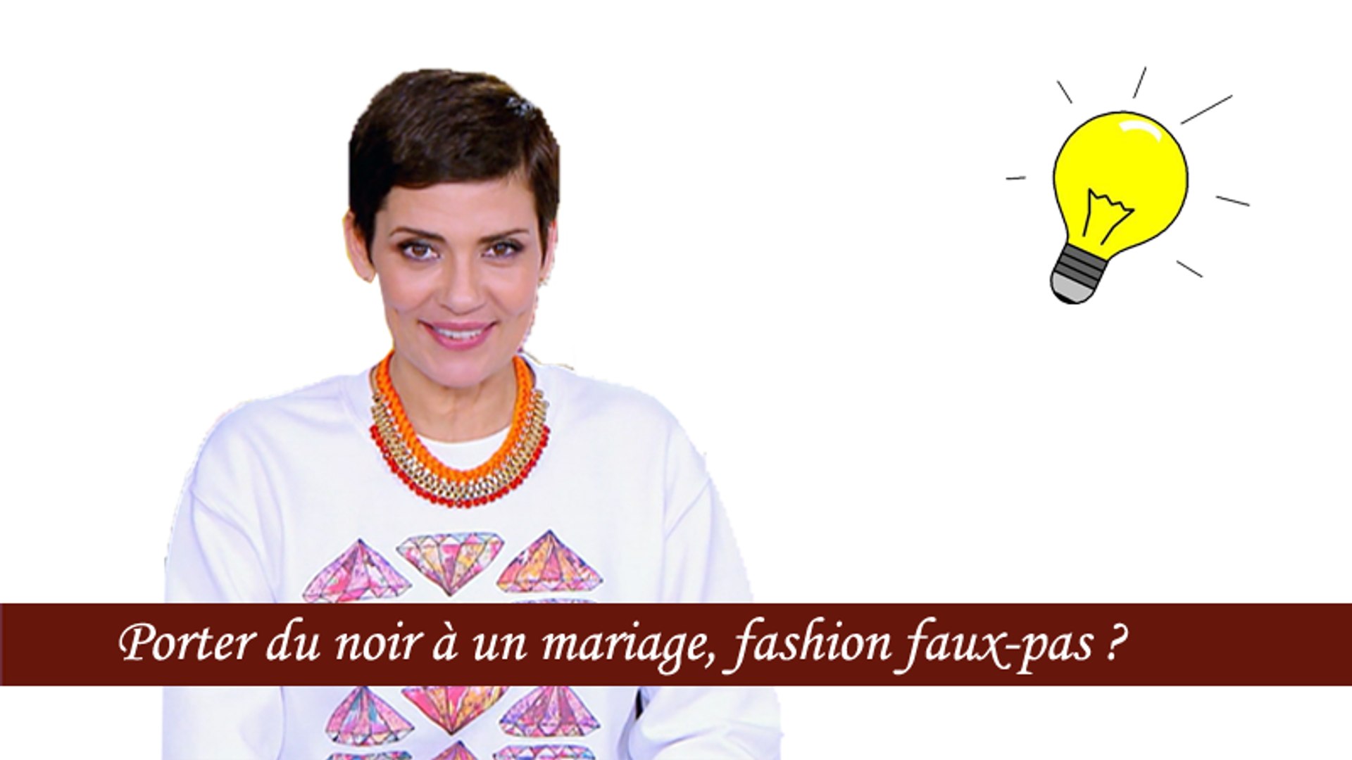 Le conseil de Cristina Cordula : porter du noir à un mariage, fashion  faux-pas ? - Vidéo Dailymotion